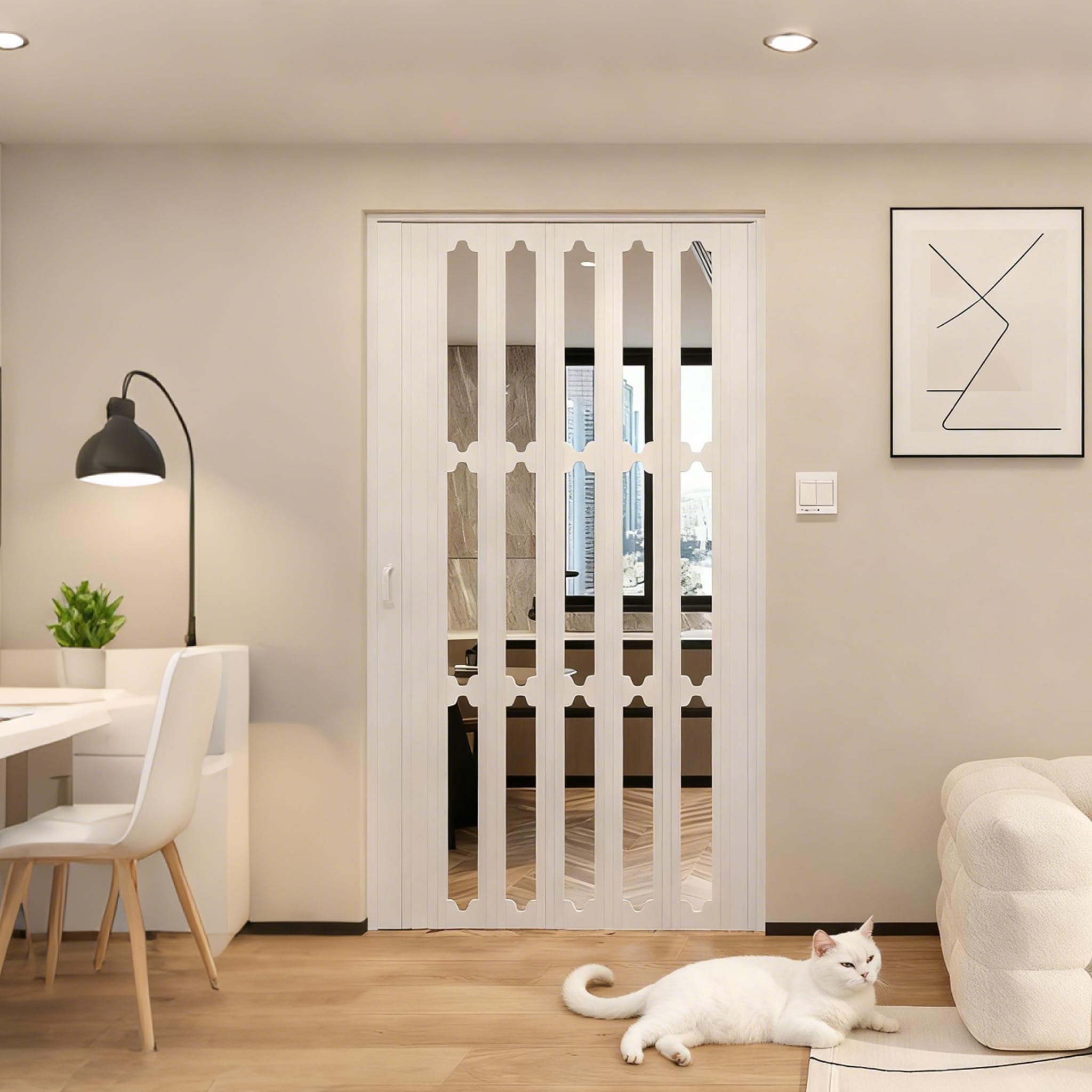 Séparateur de pièce pliable et modulable pour optimiser l'espace de vos placards