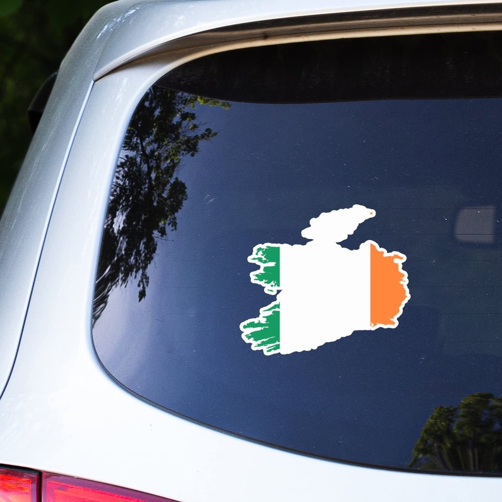 Ireland Flag Map Car Window Stickers Ireland Car Decal Window Decal Patriotic Decor National Flag Country City Souvenir Car Bumper Decals Decor for Truck Window Bumper Gift to Friend