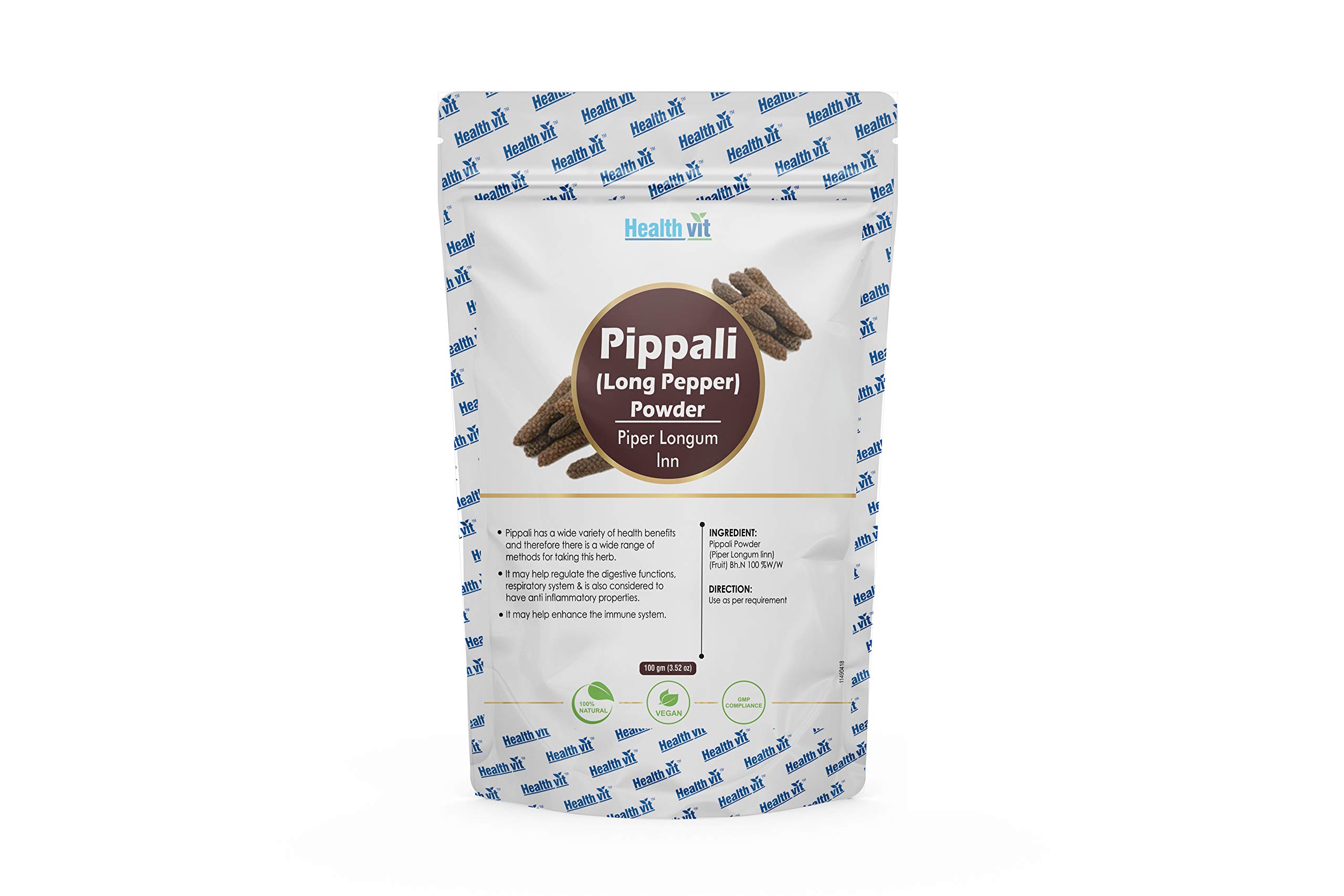 HealthVit Natural Pippali Powder, 100g
