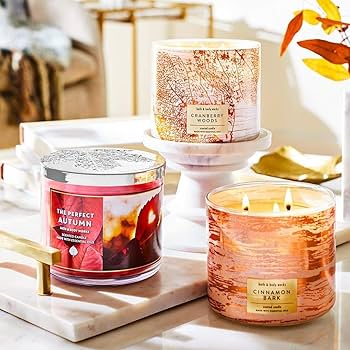 Bath and Body Works CRYSTAL WATERS Scented 3 Wick Candle