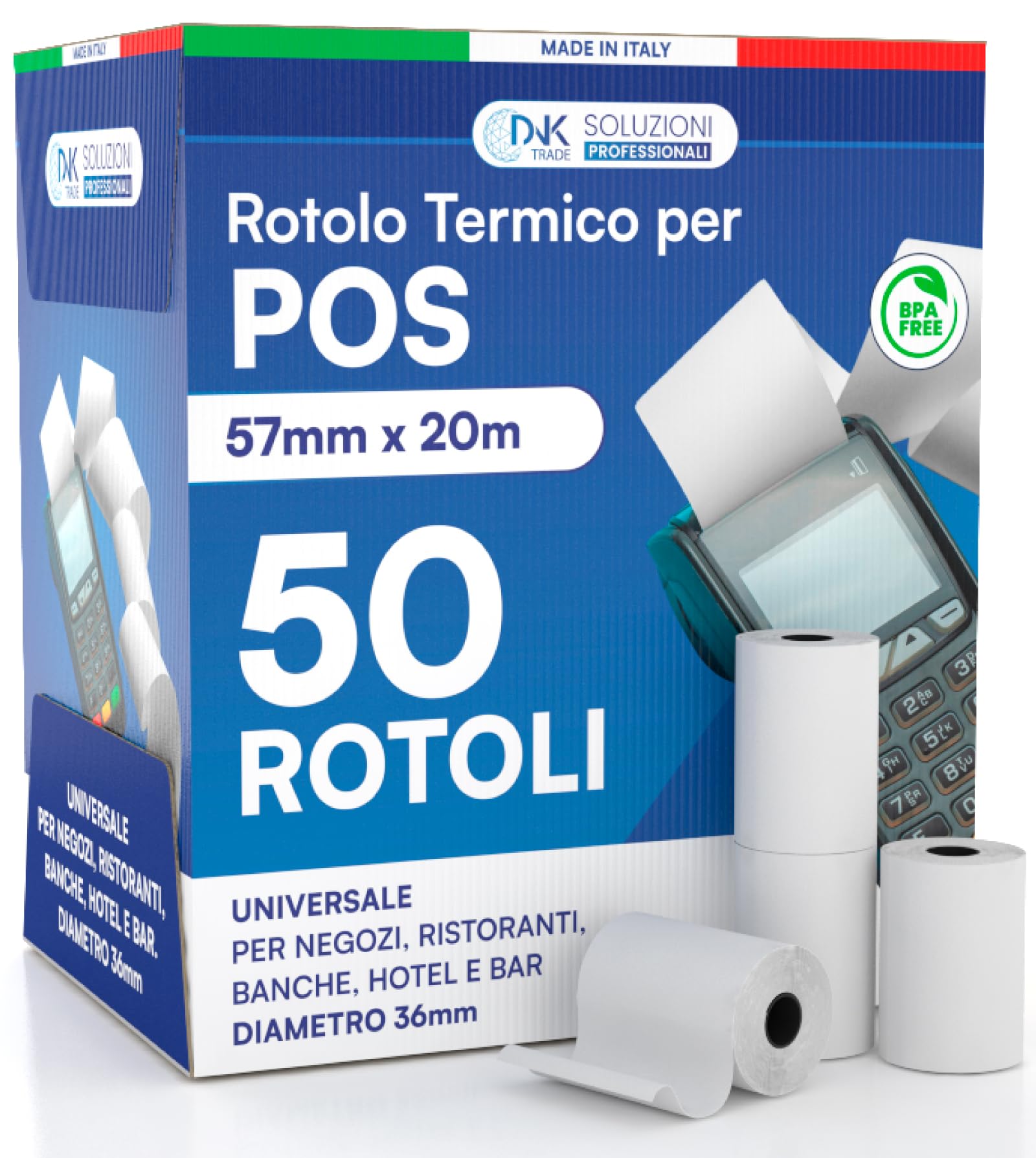 Rotoli POS 57x20 m NEXI Mobile POS 50 sztuk