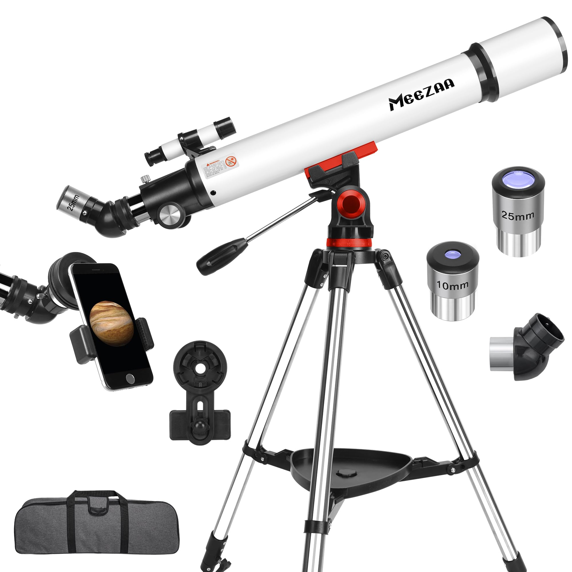 Telescopio Astronomico 70/700mm Per Principianti - Con Treppiede E Adattatore Telefono | Adulti E Bambini