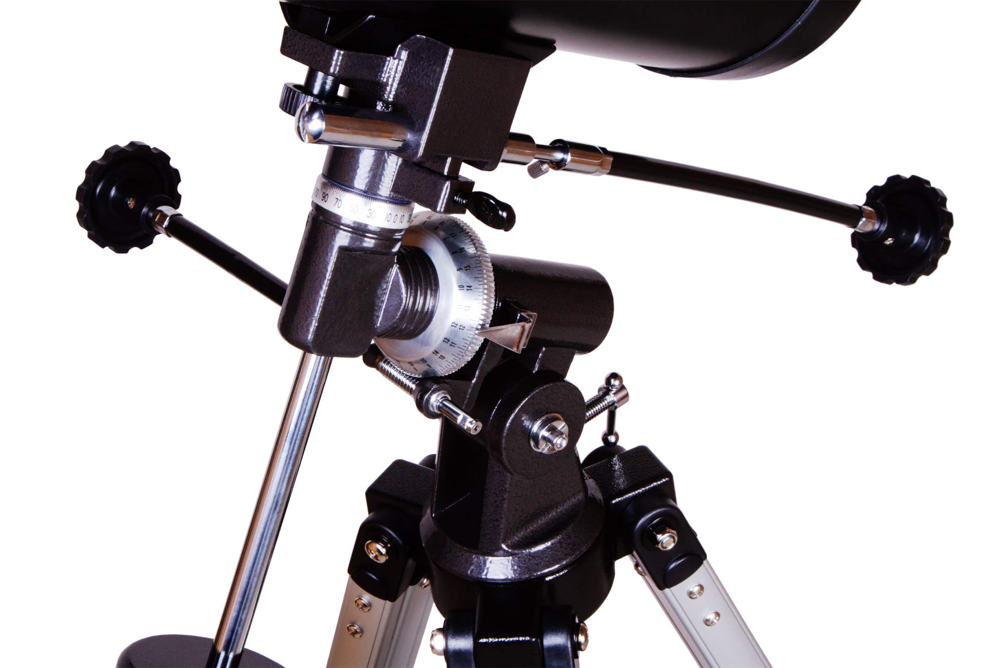 Levenhuk Skyline PLUS 115S Telescopio Riflettore Newtoniano Notturno con Montatura Equatorial, Cercatore a Punto Rosso ed Elevato Ingrandimento per Osservazioni del Cielo Profondo
