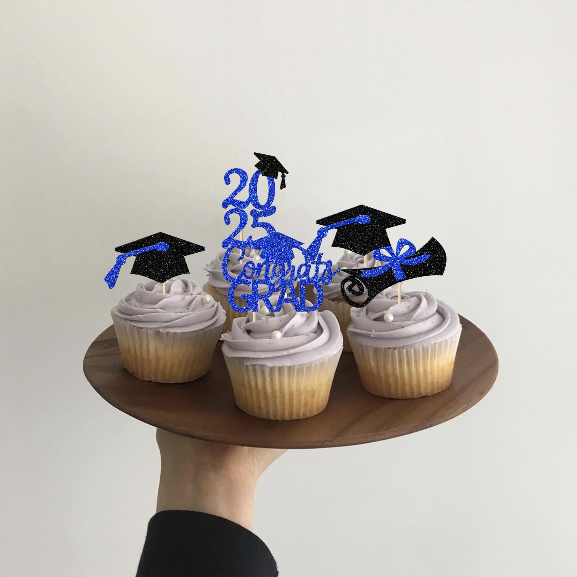 Toppers Para Cupcakes De Graduación 2025 (36 Unidades)
