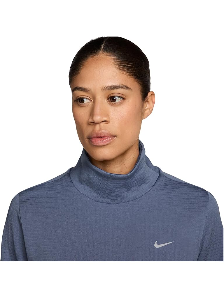 Pewter Nike Swift Sphere Thermo-FIT Turtle-Neck Top