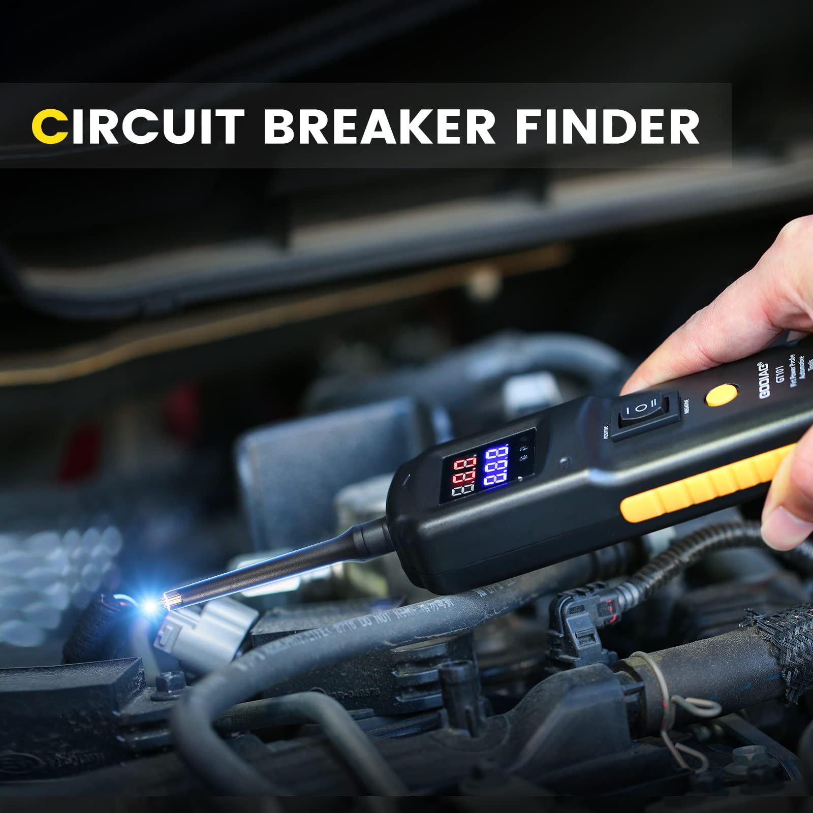 GODIAG GT101 Circuit Tester, 4 in 1 Power Probe, Fuel Injector Testing