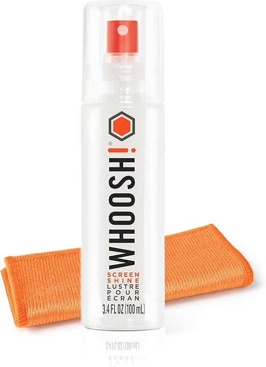 WHOOSH! Screen Cleaner Spray and Wipe 100ml + 1 Microfiber Cloth