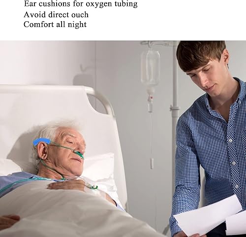 Miniatura 4 de 24 almohadillas nasales para los oídos, protectores suaves para los oídos de la cara de la cánula para usuarios de oxígeno, suministros de oxígeno y