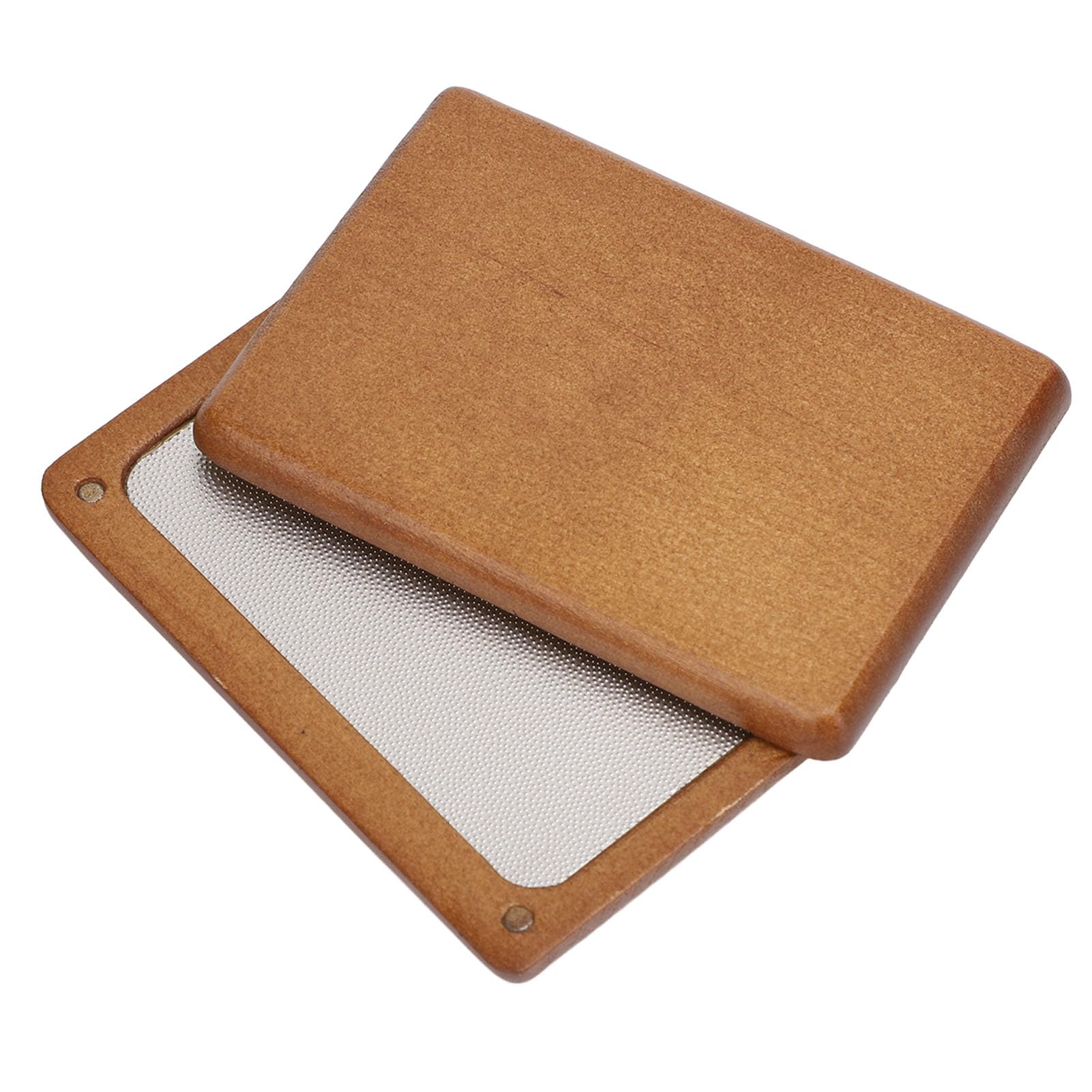 RiToEasysports Lijadora de Punta para Taco de Billar, Cuchillas de Lijado Profesionales de Acero Inoxidable con Carcasa de Madera para Accesorios de Taco de Billar y Equipo de Palo