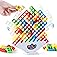 64 Pcs Stack Game for Adult & Kids, Balance Stacking Blocks Game for 2 Players+ Family Games, Parties, Travel, Kids & Adults 