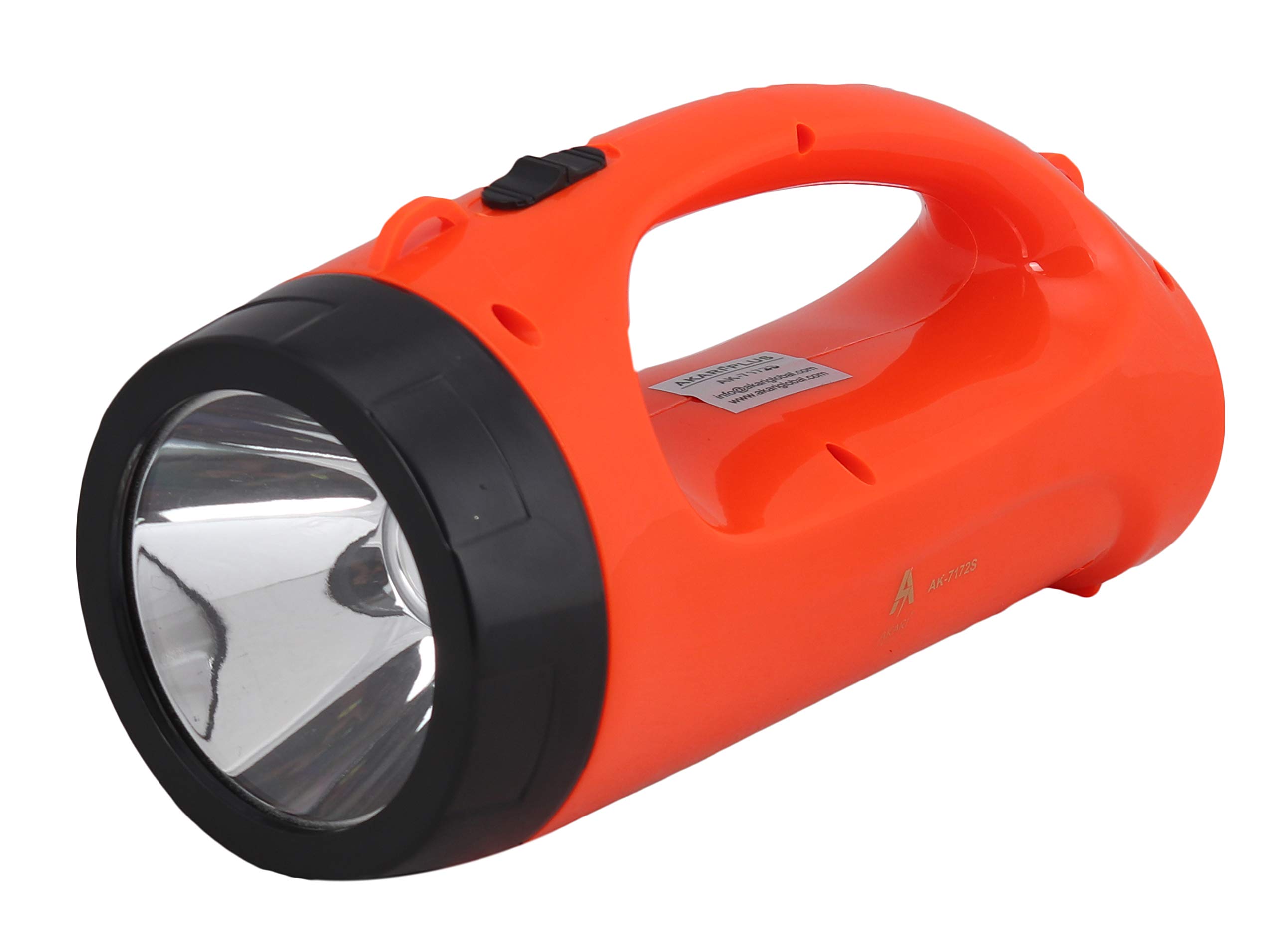 Akari Plastic Rechargeable Emergency Light Torch, Multicolour, Pack of 1