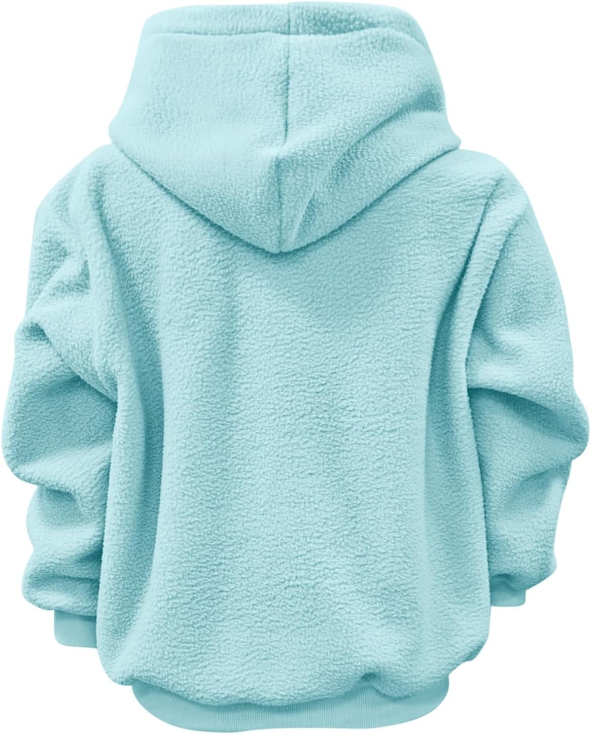 Pet Hoodie With Oversized Pocket Unisex Winter Fleece Pullover For Cat & Small Dog, Hands-Free Warm Drawstring Hoodies(Blue,Large)