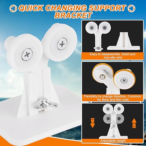 Miniatura 3 de Sistema de secado automático de caña de pescar de inversión, 0-40 RPM ajustable, 100-240 V, máquina de bobinado de construcción de caña de pescar