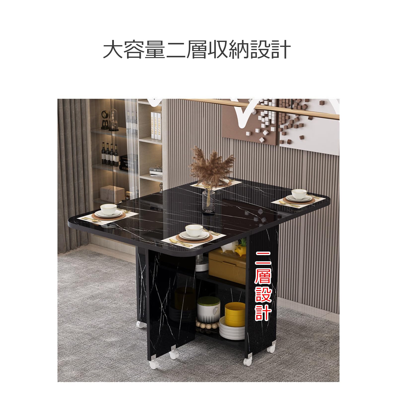 Amazon｜家庭用折りたたみダイニングテーブル小さなアパート用