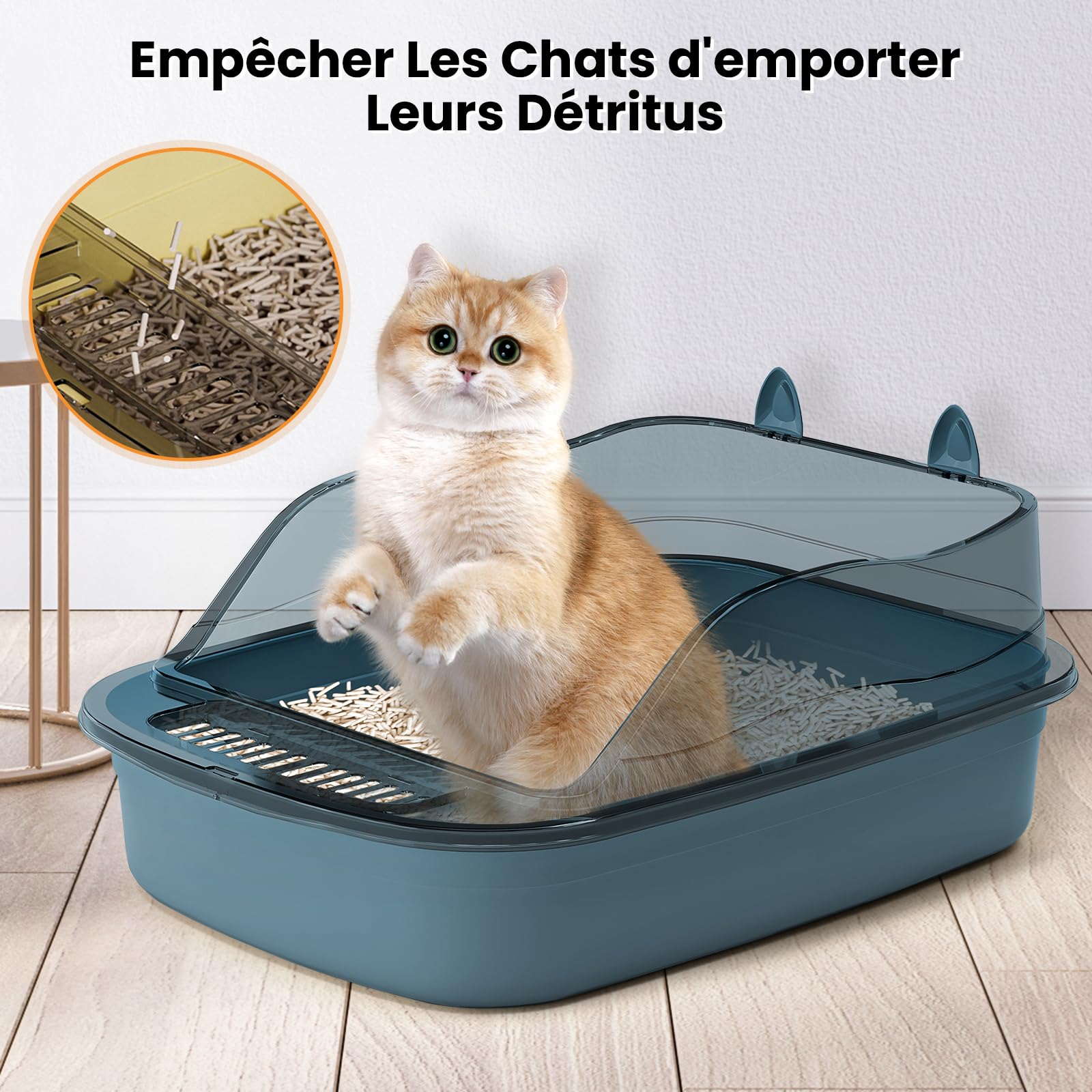 Baoblaze Caisse de Litière pour Chat Adulte, Chaton et Deux Chats Grande Arbre
