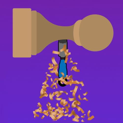 Wood Working Shop - 3D Carving ASMR