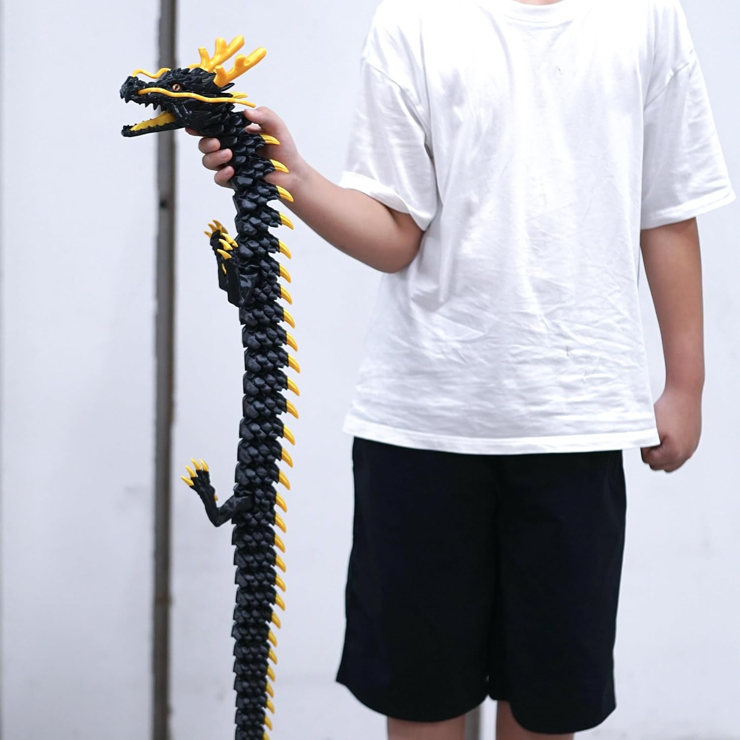 47.5inch Large 3D Printed Dragon,Flexible Joint Animal lacertid Figurines, Home Office Decor,Fidget Toy for Adults Teens Boy Festival Gifts,Easter Basket Stuffers,Executive Desk Toy - Image 6