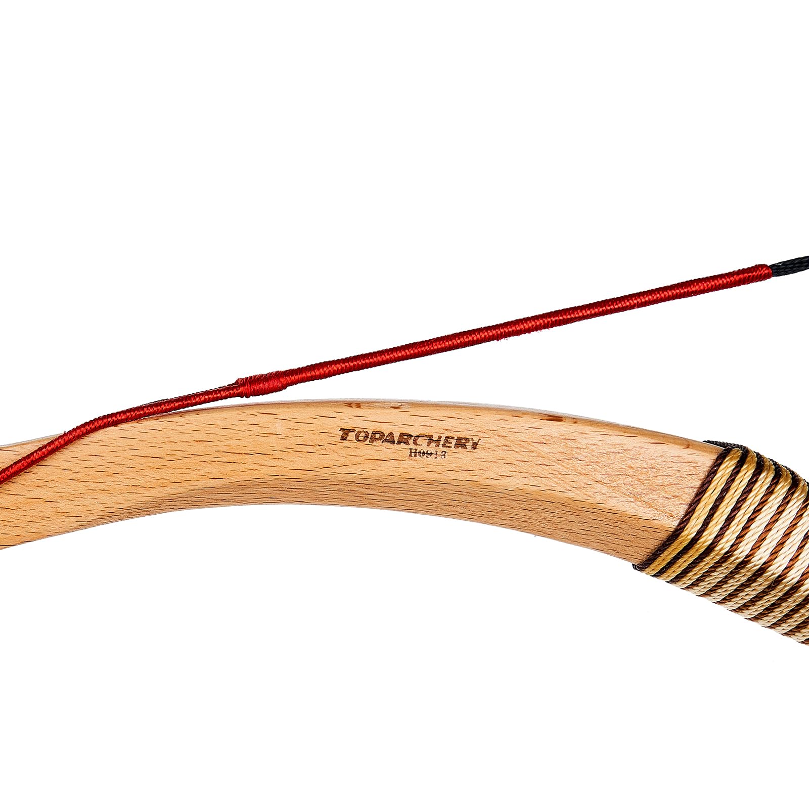 Toparchery 53 Zoll Traditioneller Recurvebogen Reiterbogen Jagdbogen Handgefertigter Langbogen für Jagen und Zielschießen