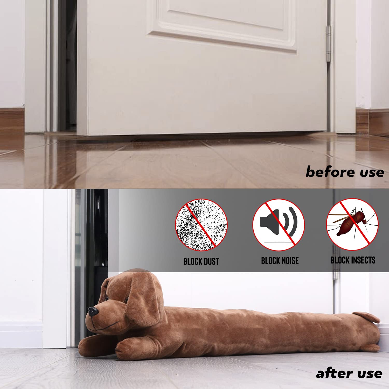 Amazon.co.jp: CERAYOU 犬用生地 ドア下ドラフトストッパー 3ポンド 高