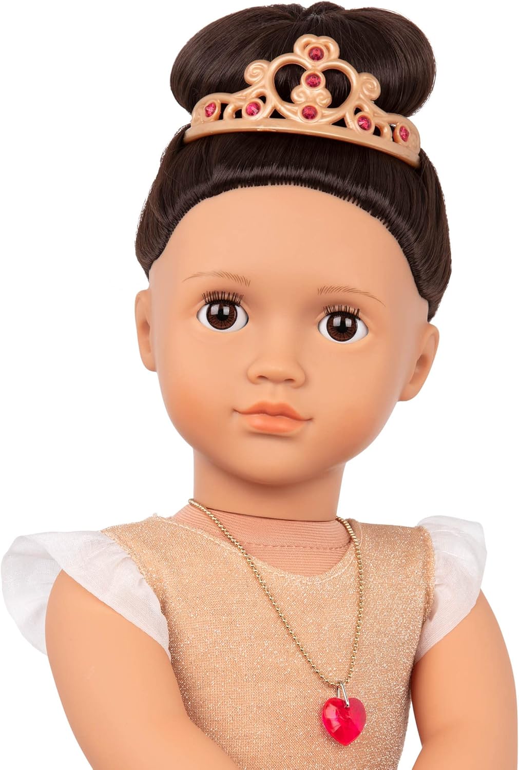 Our Generation – 18-Inch – Sweetheart Themed Fashion Starter Doll – Amora – Brown Hair & Hazel Eyes – 3 Outfits & Styling Accessories in Gift Box – Pretend Play Ages 3+ Years