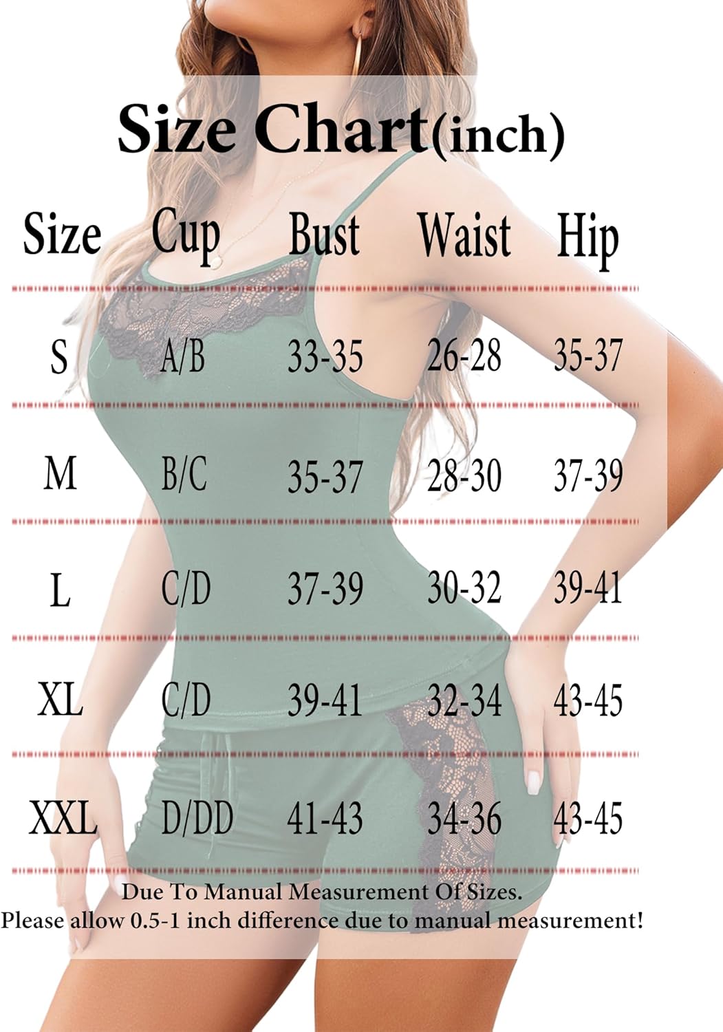 Avidlove Women Sleepwear Lace Pajamas Set Shorts Nightwear Camisole Short Sets - Image 6