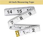 Bande de mesure sur mesure, 2PCS Bande de mesure de sot, 60” Tape de mesure pour le corps à coudre, centimètre et pouce Tape mesure, flexible