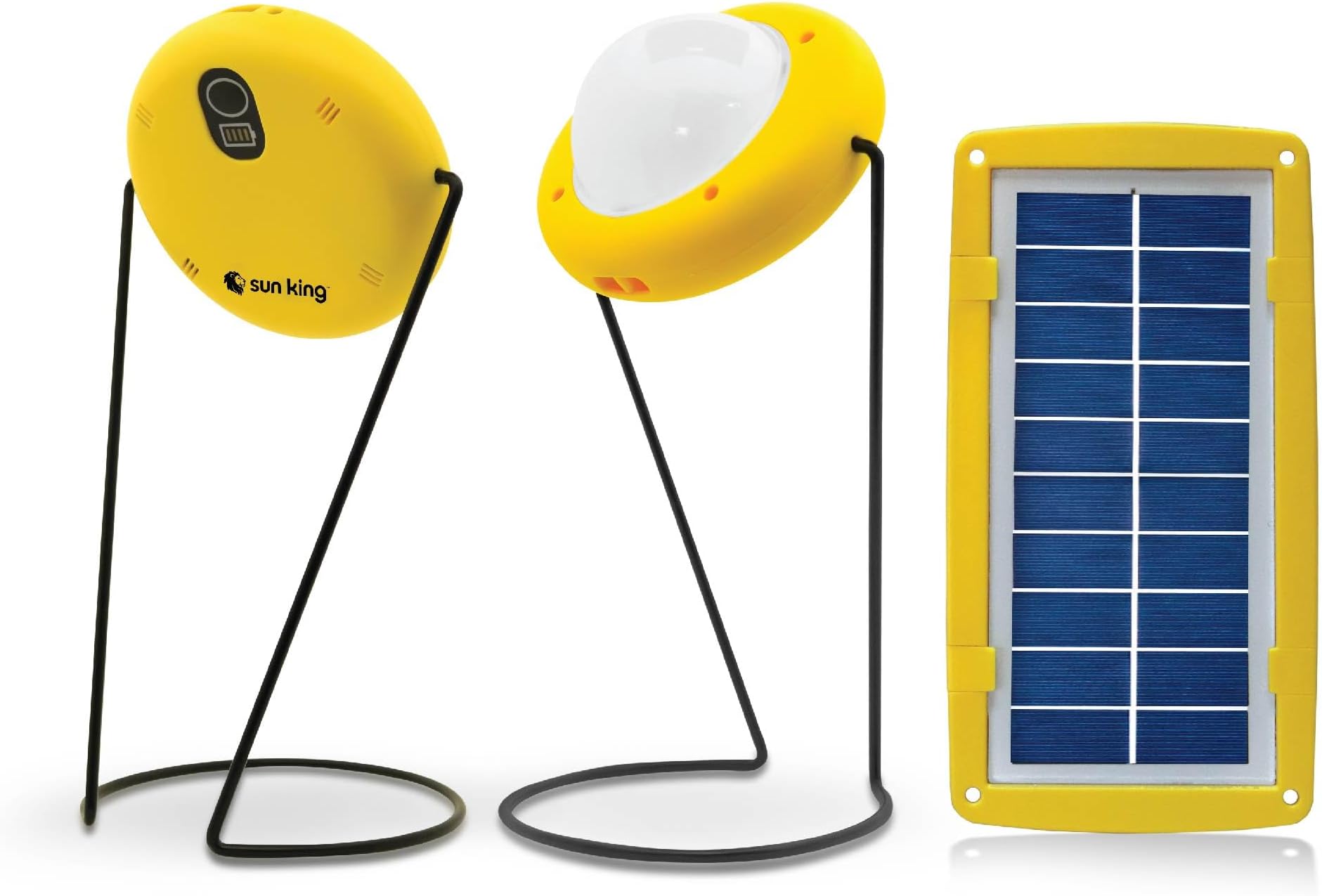 Sun King Pro 200 - Emergency Indoor Solar Light Lamp with USB Mobile Charging,Yellow