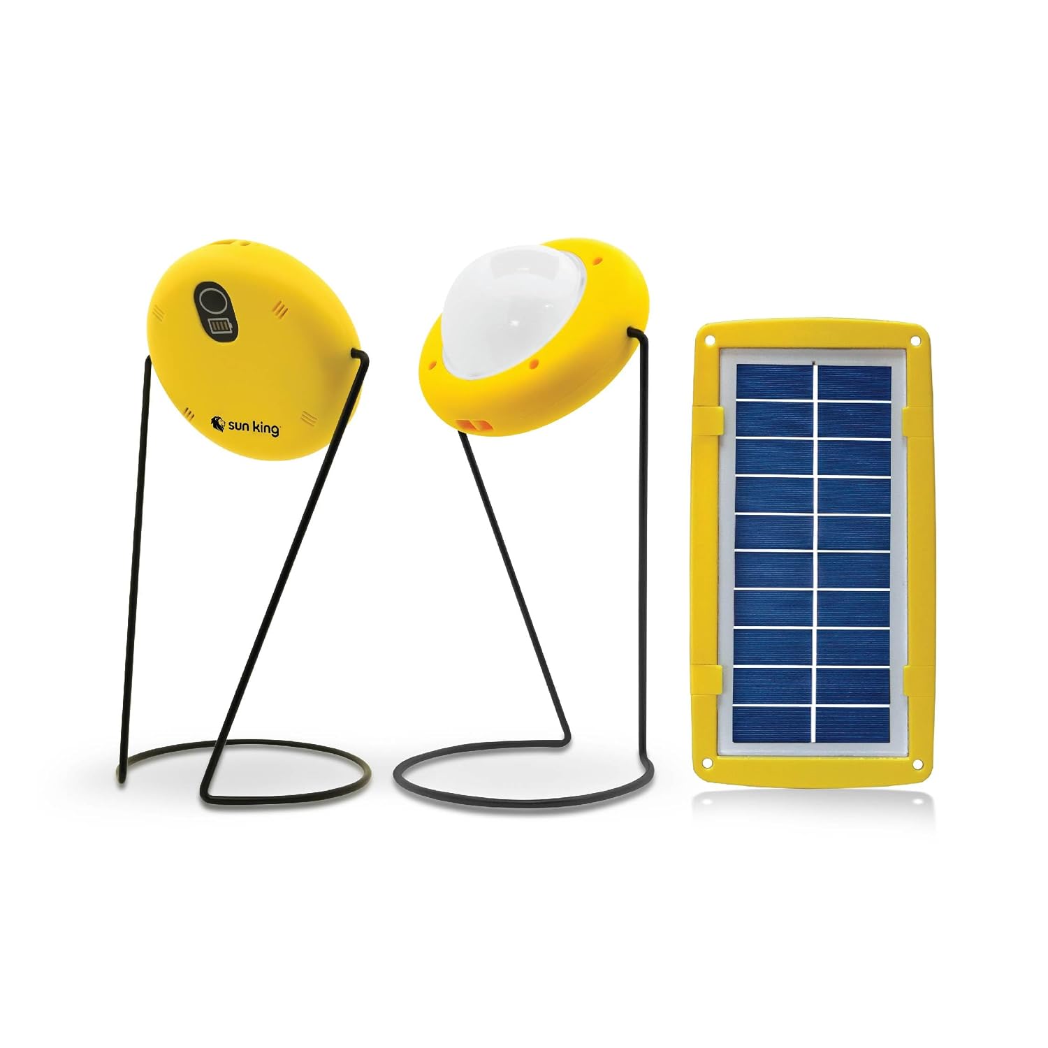 Sun King Pro 200 - Emergency Indoor Solar Light Lamp with USB Mobile Charging,Yellow