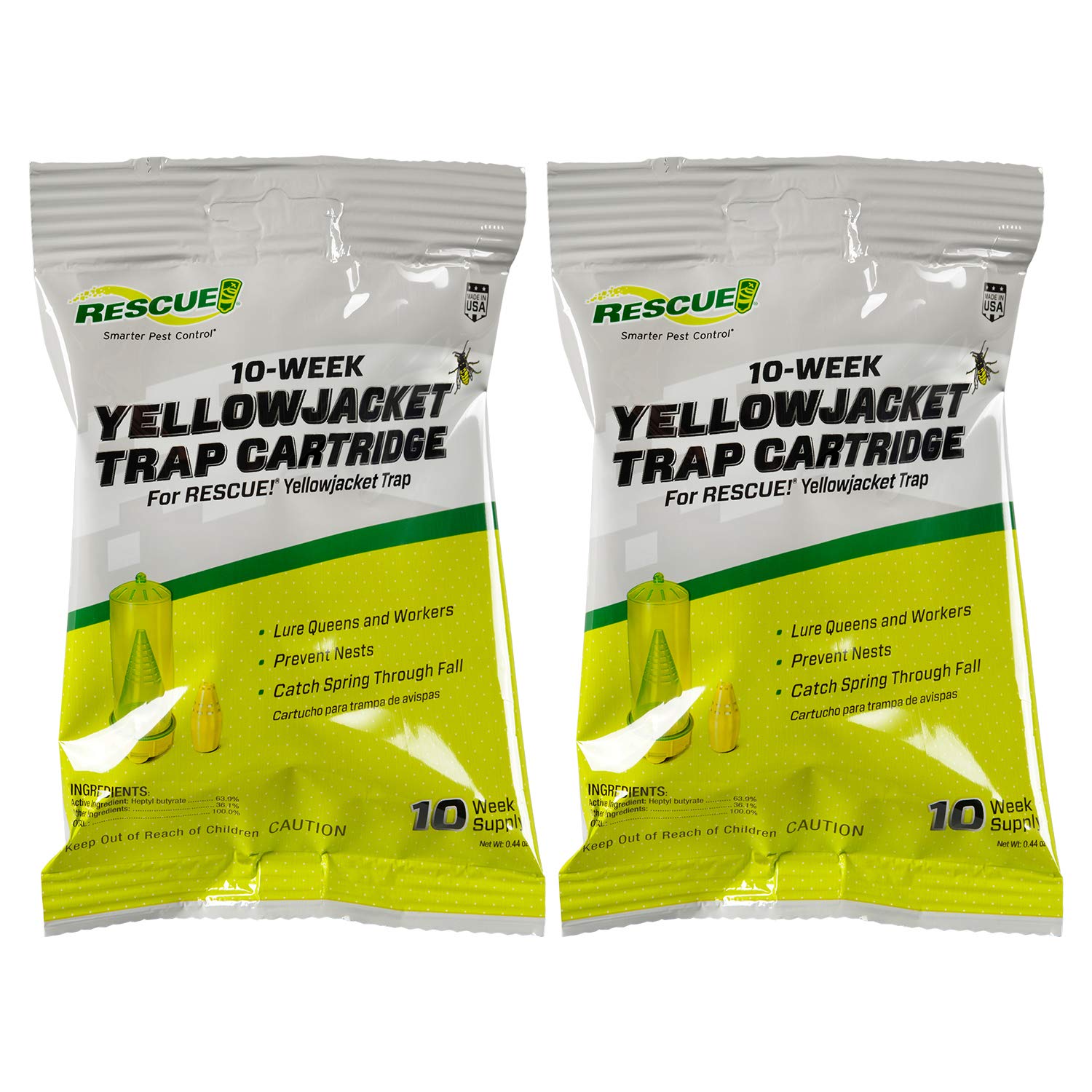 RESCUE! Yellowjacket Attractant Cartridge 2-Pack