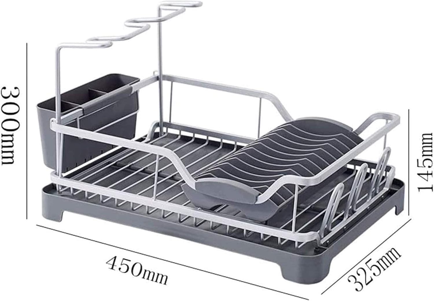 Dish Drying Rack Kitchen Drain Dish Rack with Expandable Sink Dish Rack Racks Holders Dish Drainers for Kitchen Dining Room Counter Organizer