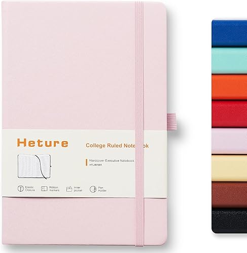 Miniatura 14 de Cuadernos de tapa dura, cuadernos rayados A5 para escribir 160 páginas, 8.2 x 5.5 pulgadas, cuadernos clásicos a rayas para universidad, trabajo,