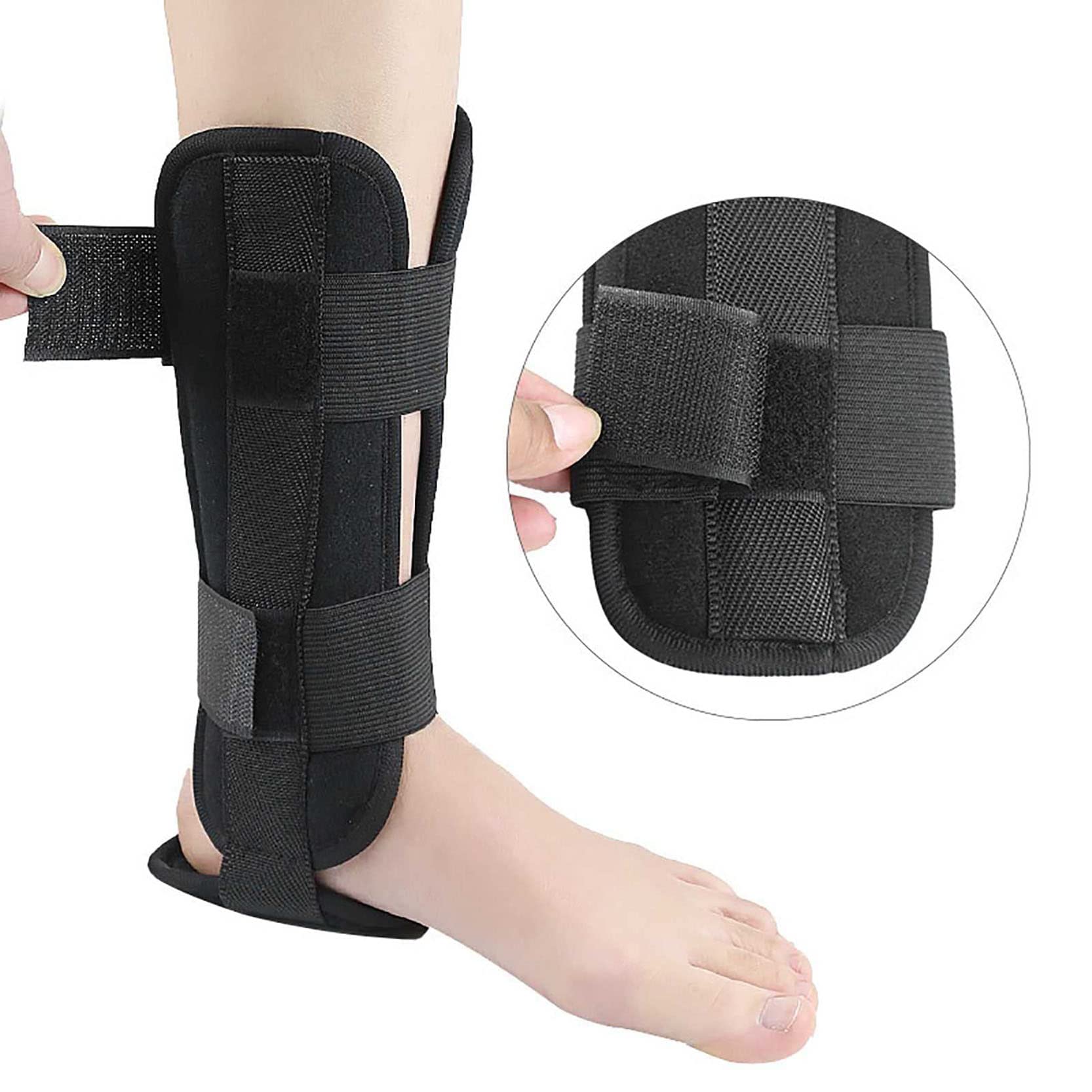 Stabilizator stawu skokowego, regulowany, wygodny orteza stawu skokowego i stopy, orteza na opadającą stopę w przypadku hemiplegii, zapalenia rozcięgna podeszwowego, udaru, butów do chodzenia, ła