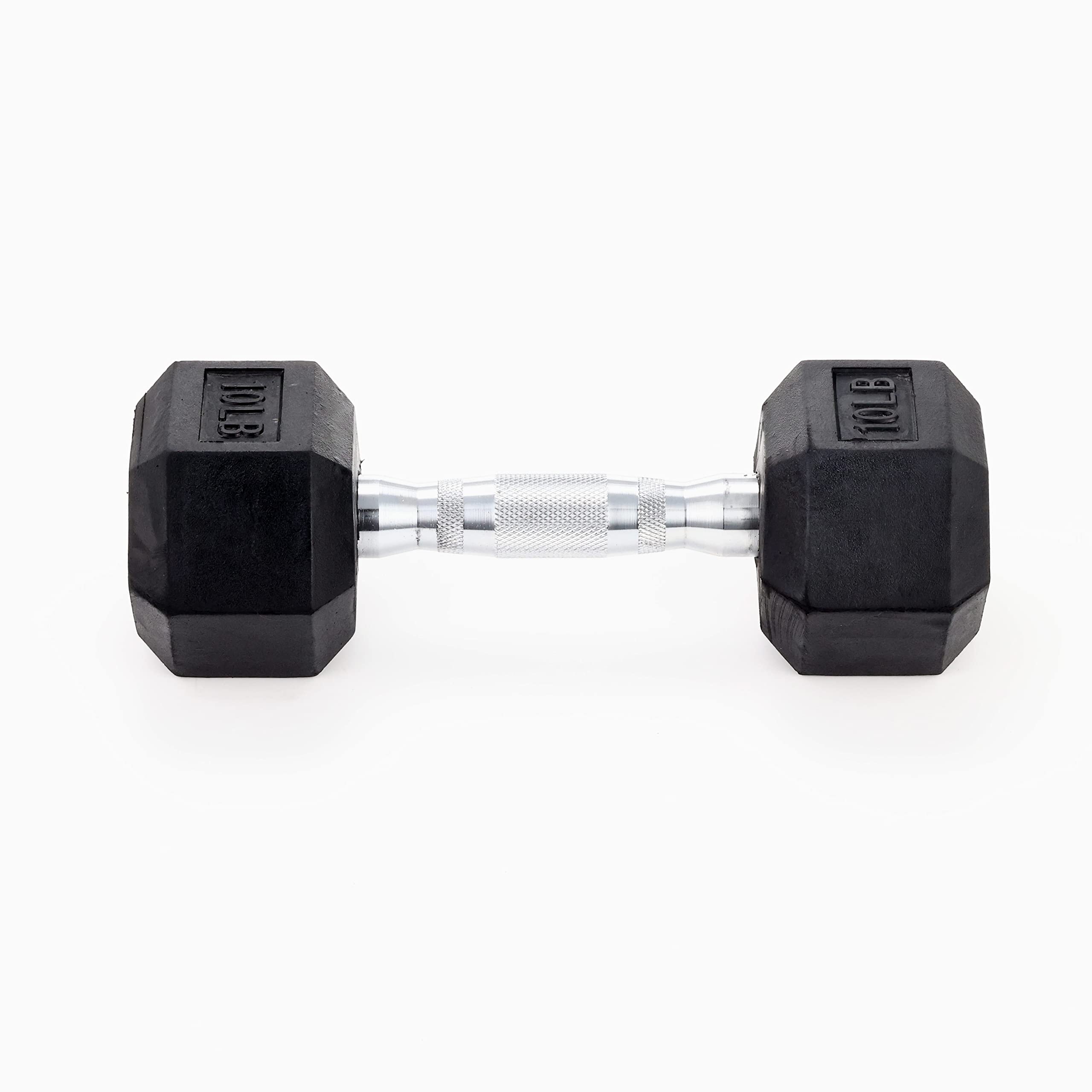 Buy Amazon Basics Rubber Encased Hex Dumbbell Hand Weight Online at