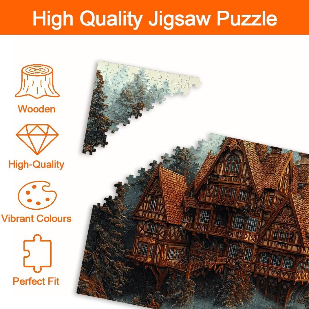 Puzzle Castillo, Puzzle 5000 Piezas, Rompecabezas para Regalo Mujer -8526