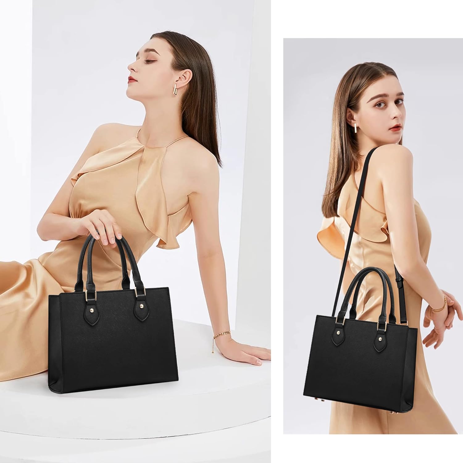 CHICAROUSAL Crossbody Purses and Handbags for Women PU Leather Tote Top Handle Satchel Shoulder Bags - Image 2