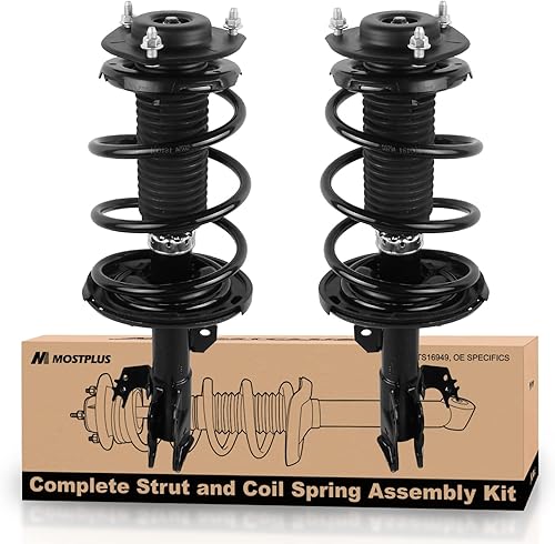 Miniatura 10 de MOSTPLUS Amortiguador de resorte trasero completo 172309 172310 compatible con Toyota Camry Avalon 2008-2011