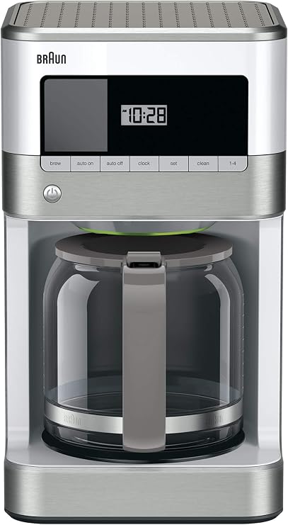 Amazon.com: Braun KF6050WH Brewsense Cafetera por goteo, 12 tazas  (renovado), Blanco : Hogar y Cocina