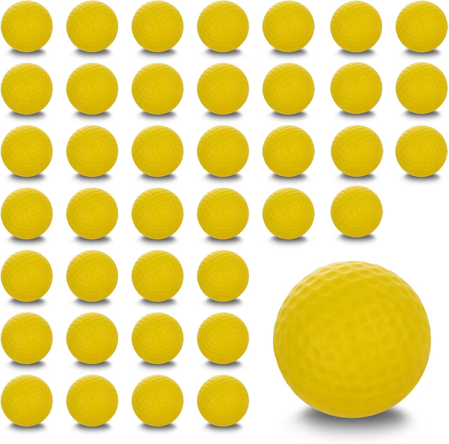 ZOFUN 40 Pcs Practice Golf Balls, 42mm Great Tenacity Practice Golf