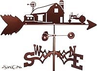 Vista 1 de Farm Scene JD Green Tractor Flat Post Mount Veleta ~ Nuevo ~