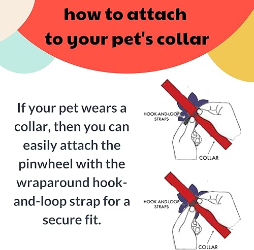Miniatura 3 de Huxley & Kent Molinete para mascotas  Happy Barkday (grande)  Accesorio de collar de velcro de cumpleaños para perrosgatos  Divertido accesorio para