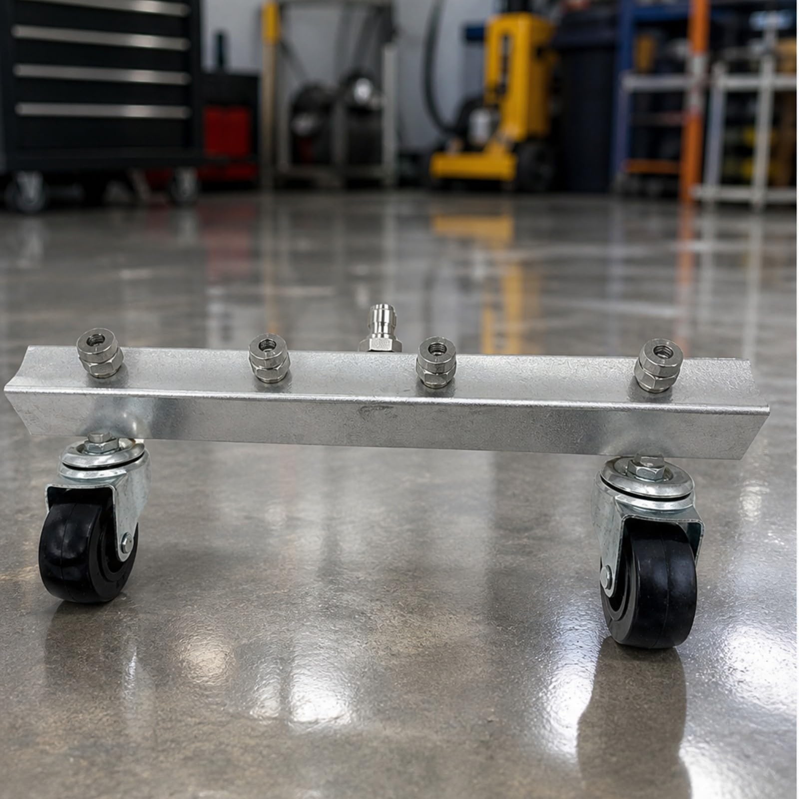 Qianly Spruzzatrice in Acciaio Inox con Ruote Alta Pressione Mobile per Stre, Percorsi Pedonali