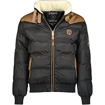 Geographical Norway Mens Black Teddy Bear Jacket