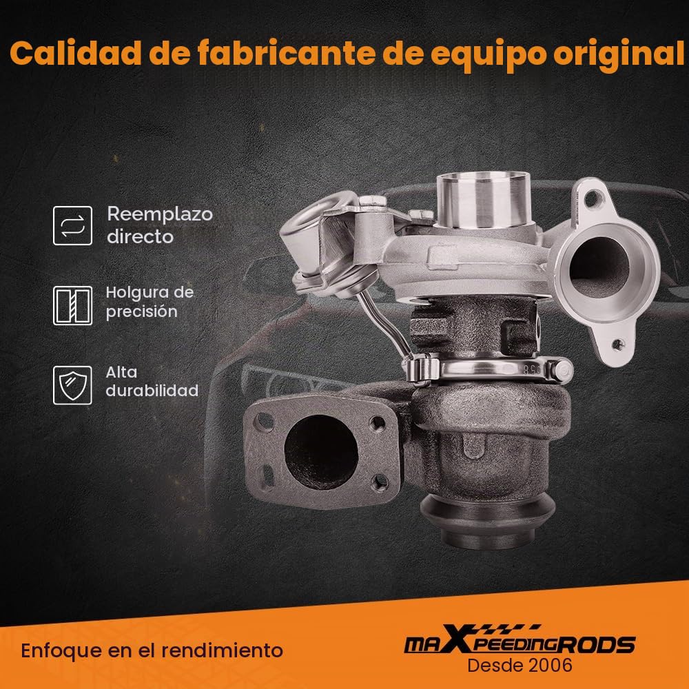 maXpeedingrods Turbocompresor TD025 para 207 307 308 Expert Partner | 1.6 HDi 1.6L DV6 B / DV6 ATED4 49173-07508 4917307508