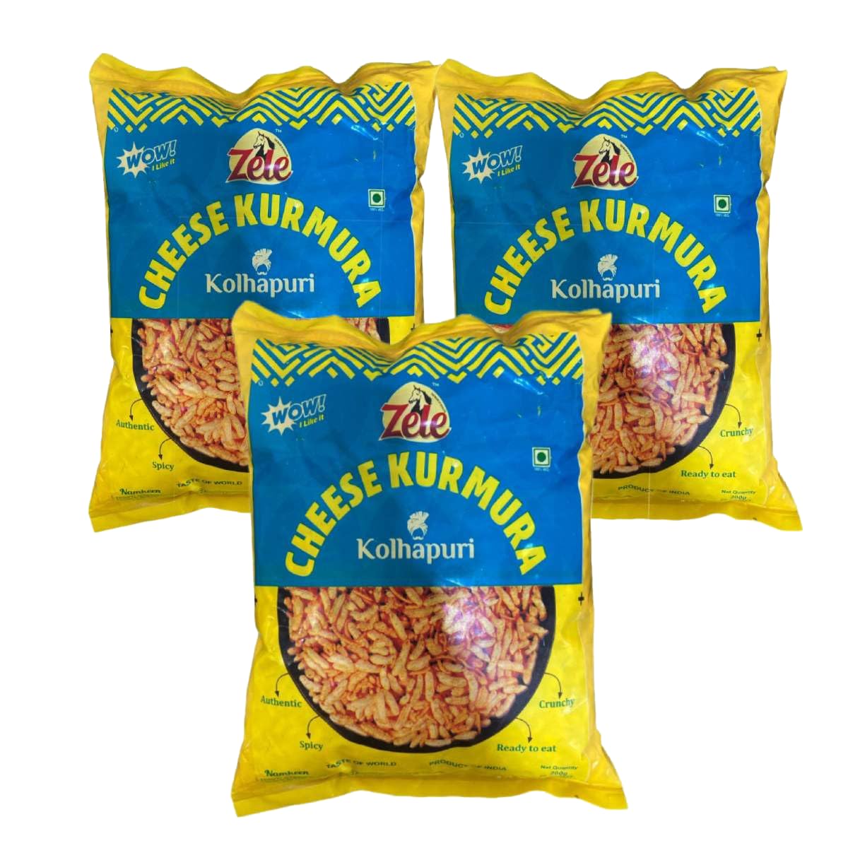 Zele Special Cheese kurmura - 200g Pack 3 | Authentic Kolhapuri Namkeen Snack for Foodie Indians (B0D6Z7M5VZ) Amazon Price History, Amazon Price Tracker