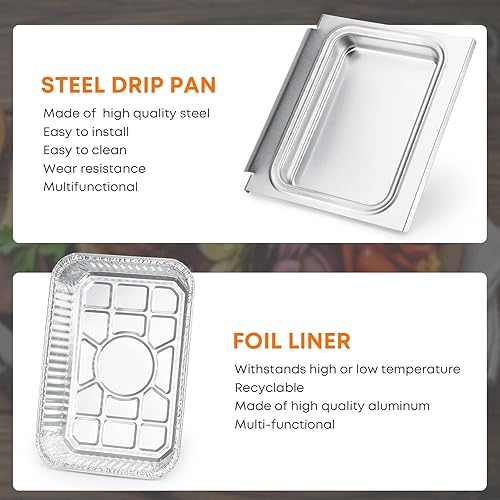 Miniatura 4 de Stanbroil 67047 Bandeja de recogida de grasa para Weber Spirit I & II 200 y 300, Genesis I & II LX200/300 Series, Weber Traveler Gas Grill, bandeja