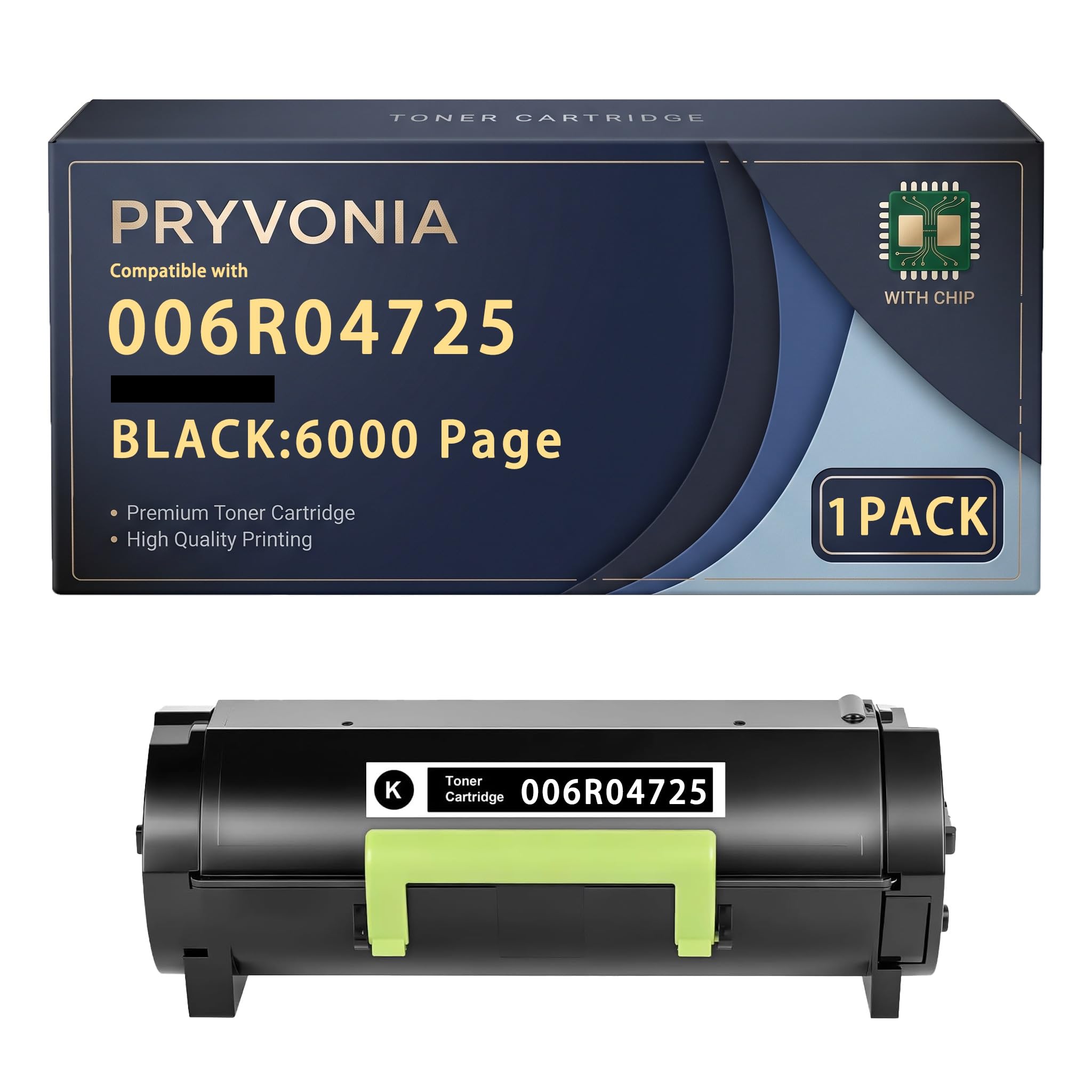 Kompatybilny toner 006R04725 do drukarek laserowych Xerox B410 i VersaLink B415, czarno-biała, 1 szt. kartusza z tonerem z chipem, standardowa pojemność, do 6000 stron