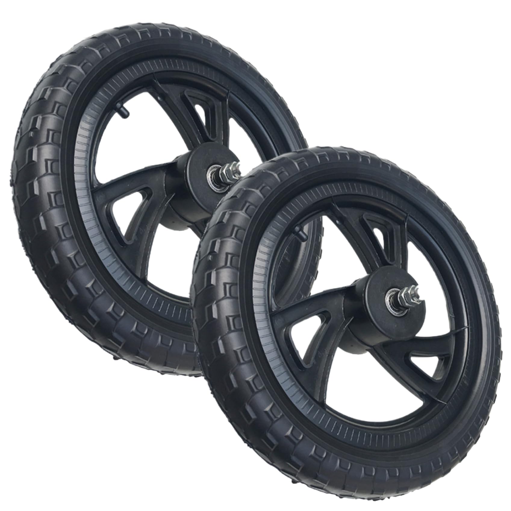 1 Pair Bike Wheels Replacement for Kids 12 Inch Balance Bike Wheel Lightweight Repair Accessories for Bicycles and Maintenance, Style1