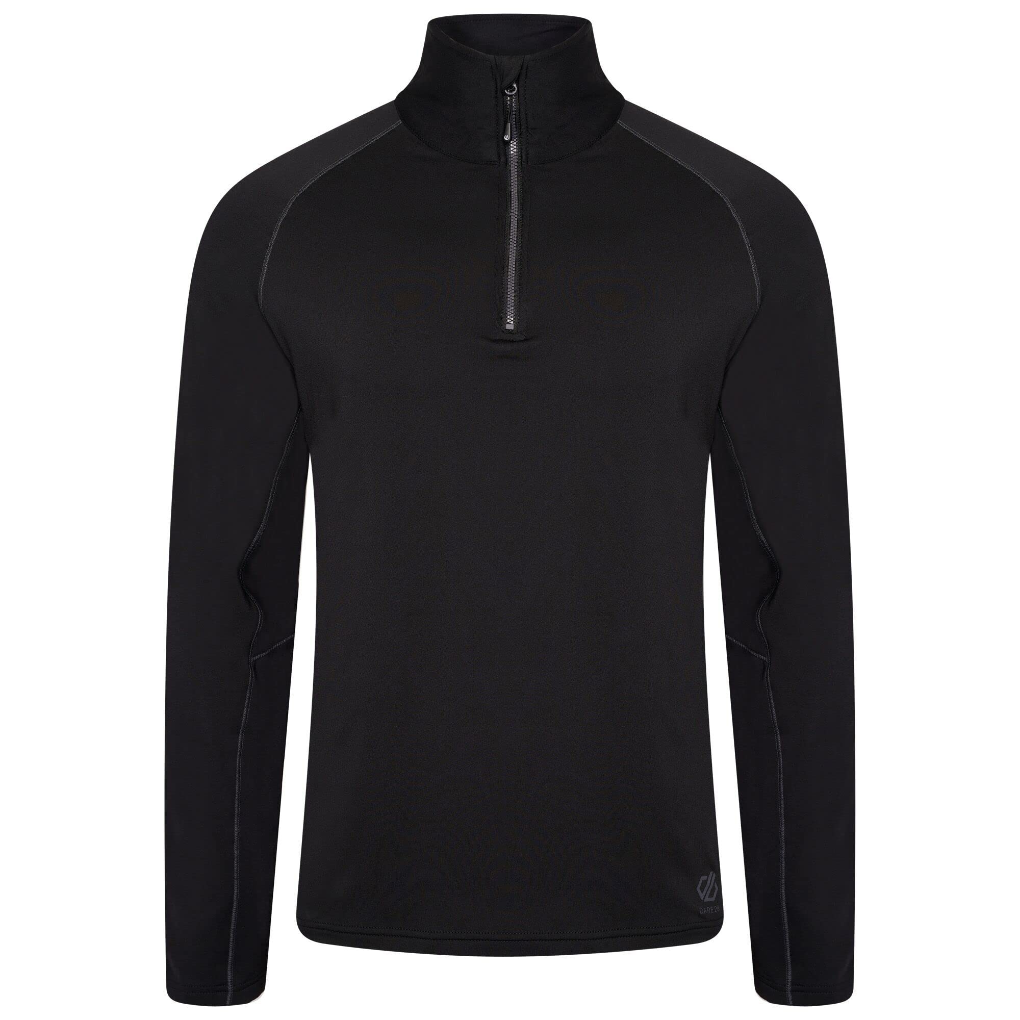 Dare 2b Men's Fuser Half Zip Core Stretch Midlayer, perfect for Skiing, Snowboarding & Wintersports Black