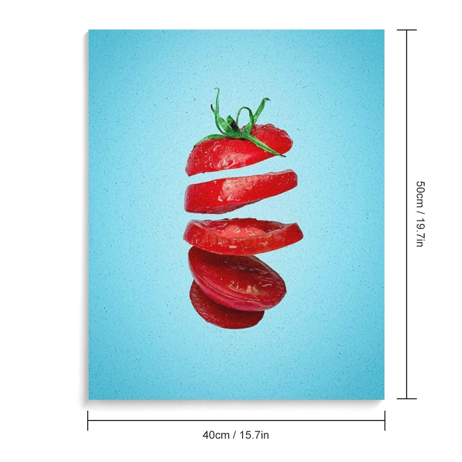 Amazon | トマトの重ね焼き 数字油絵 スナップ写真 数字キット塗り絵