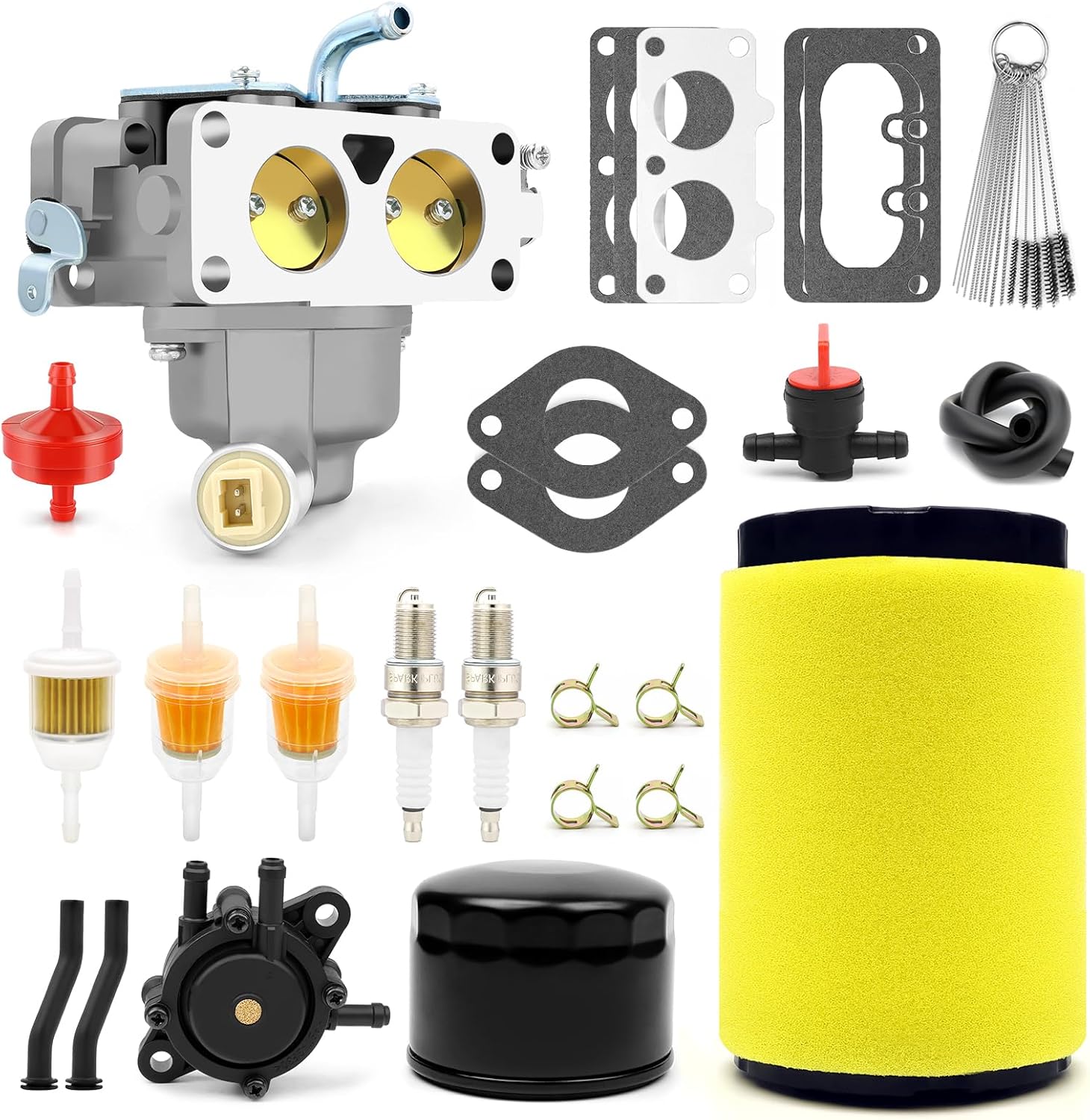 Carburetor Air Oil Filter Fuel Pump For Husqvarna YTH24V48 YTA22V46 Z246 Z254 YTH2348 46 YTH2348 48 YTH22V46 46 YTH24V54 54 Riding Lawn Mower Engines